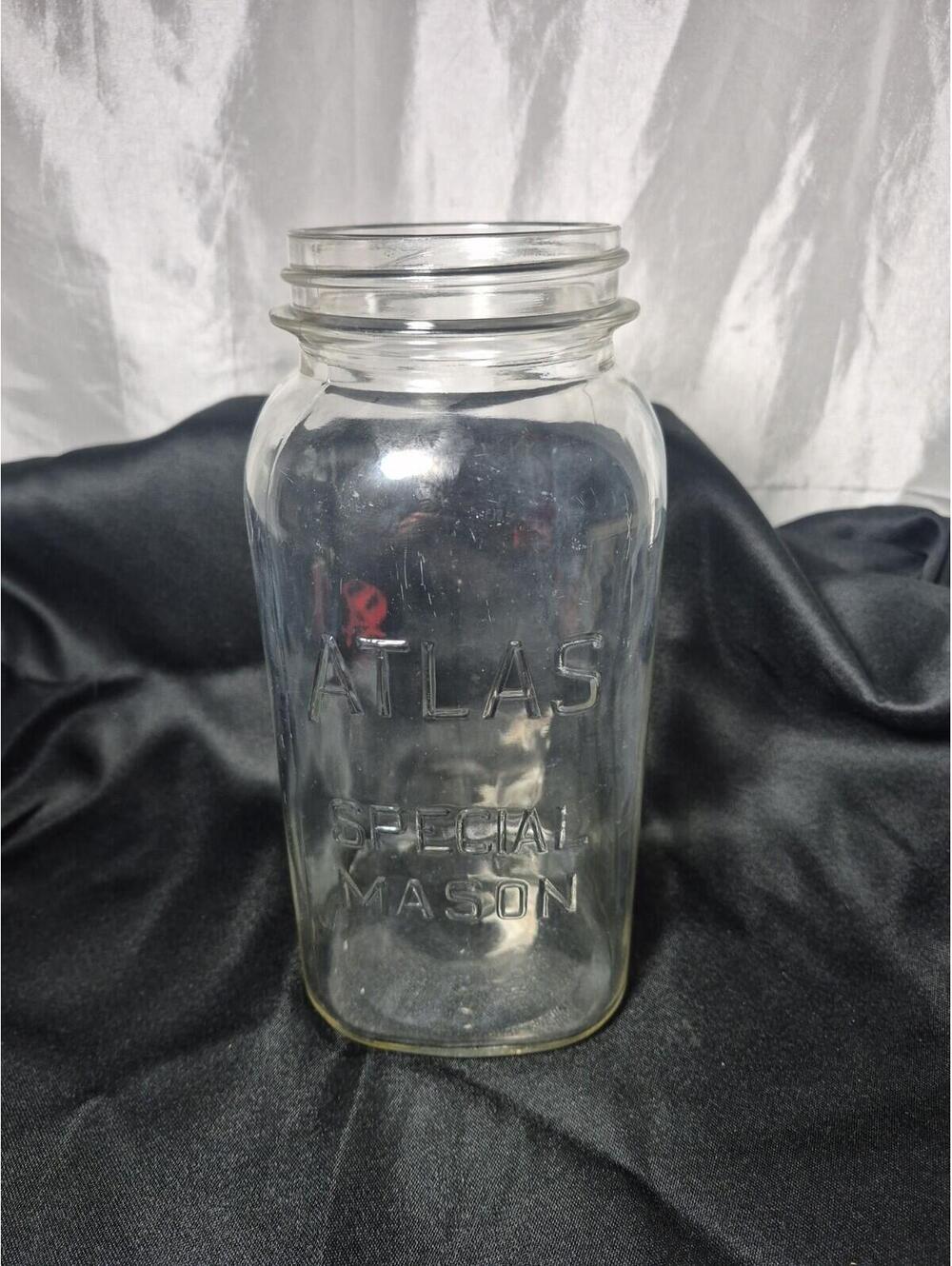 VTG 2qt Wide Mouth Atlas Special Mason Jar NO Lid